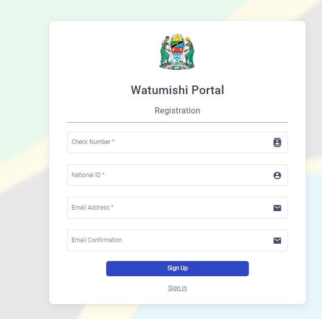 ESS Utumishi Go TZ Portal - Profile Management