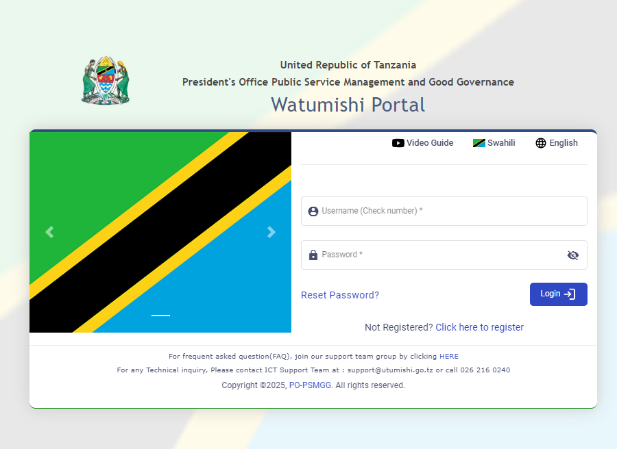 Pepmis Utumishi Login