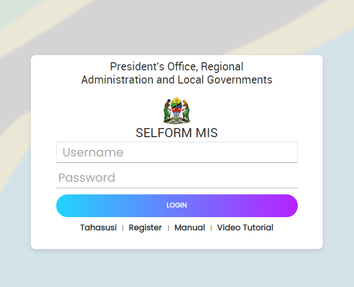Form five Tamisemi Selform Combination jisajili
