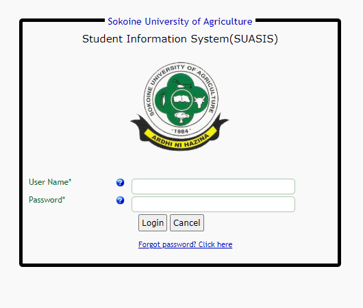 SUASIS Login for First to Fourth Years Students